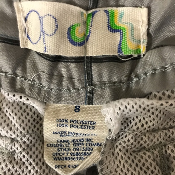 Op Boys Gray Swim Shorts - Picture 2 of 8